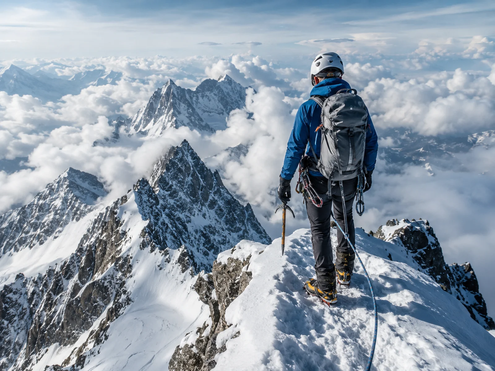 Pratique de alpinisme