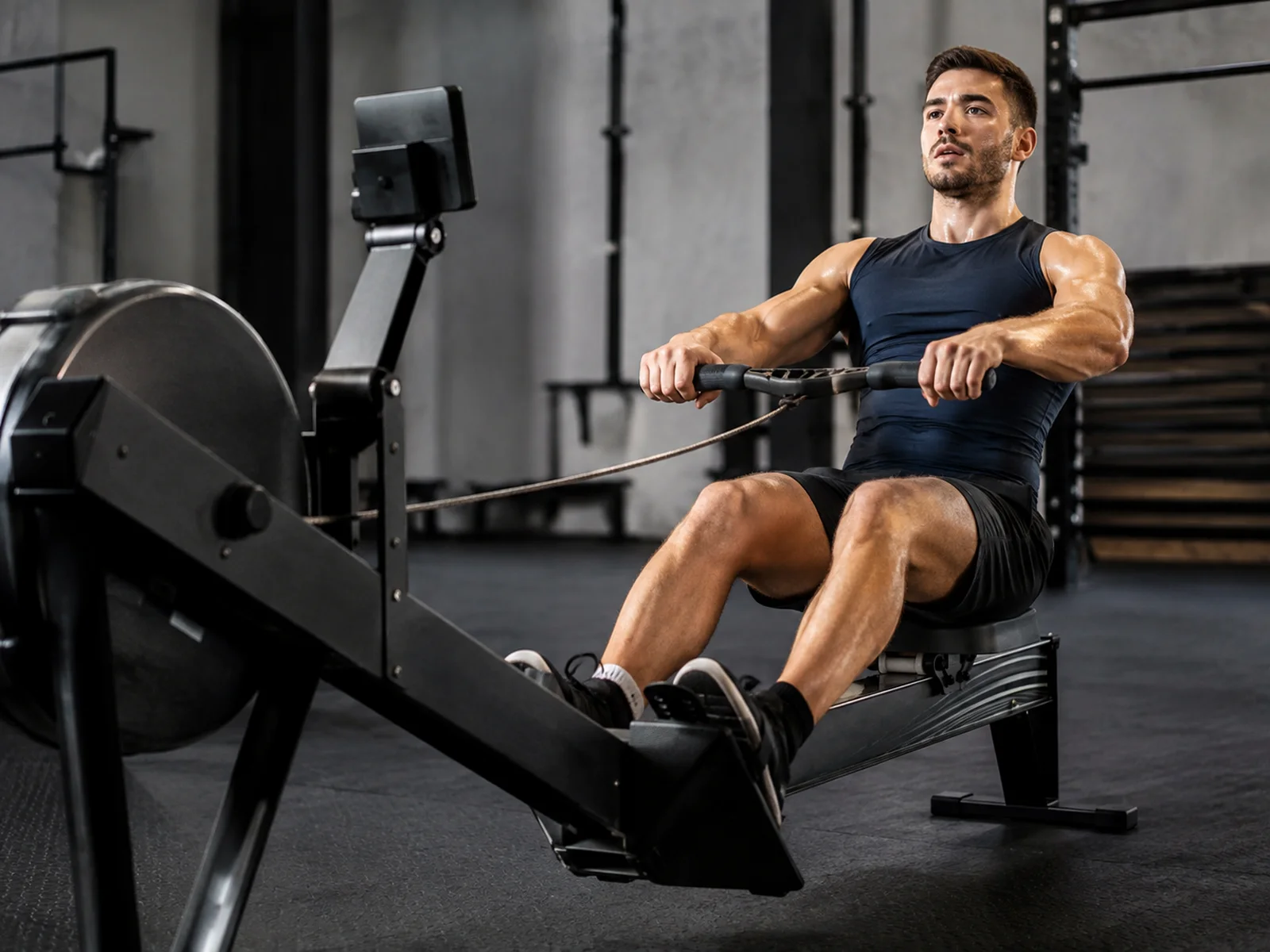 Pratique de aviron indoor