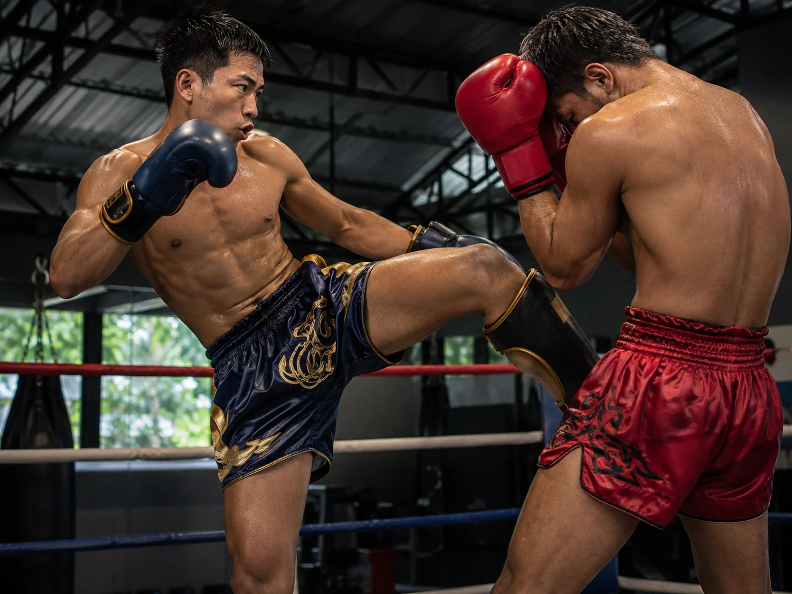 Pratique de muay thaï