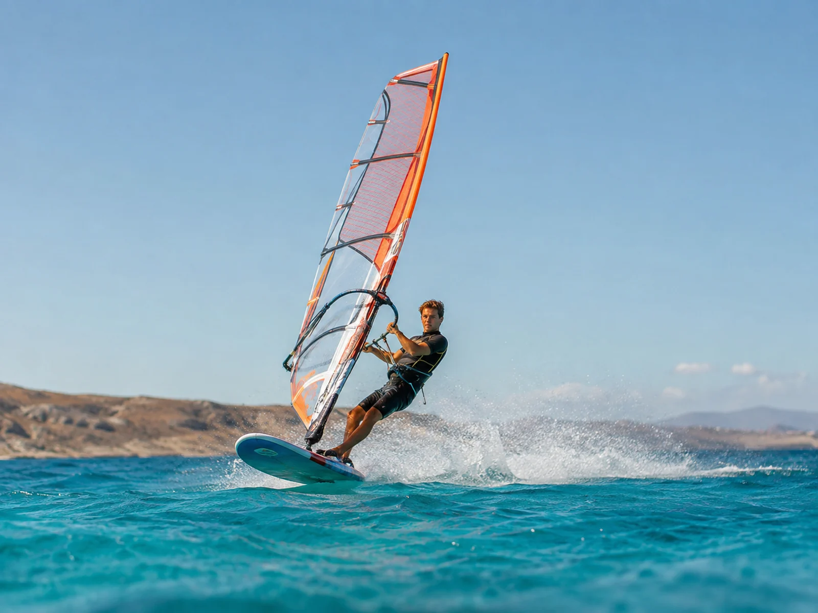 Pratique de planche à voile