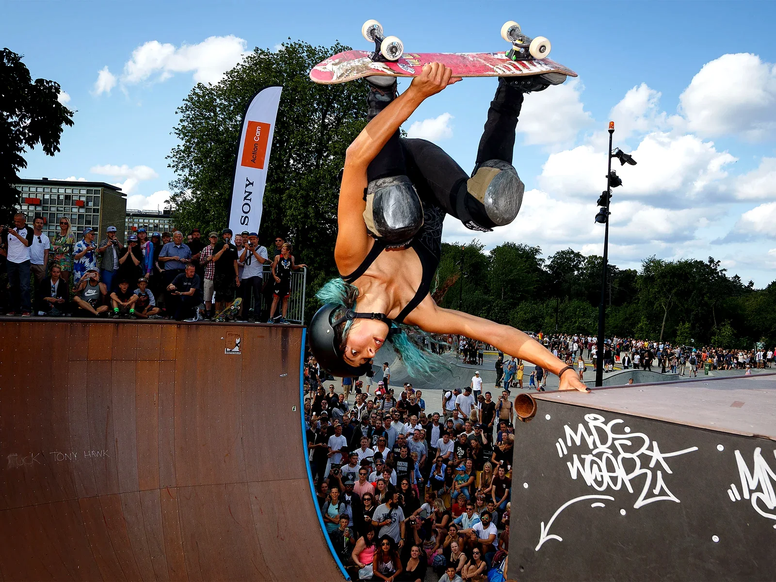 Pratique de skateboard
