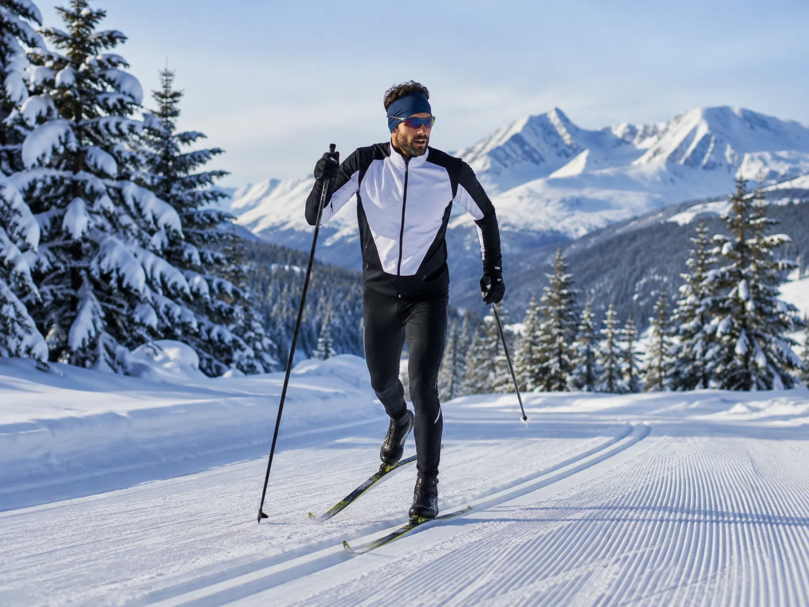 Pratique de ski de fond