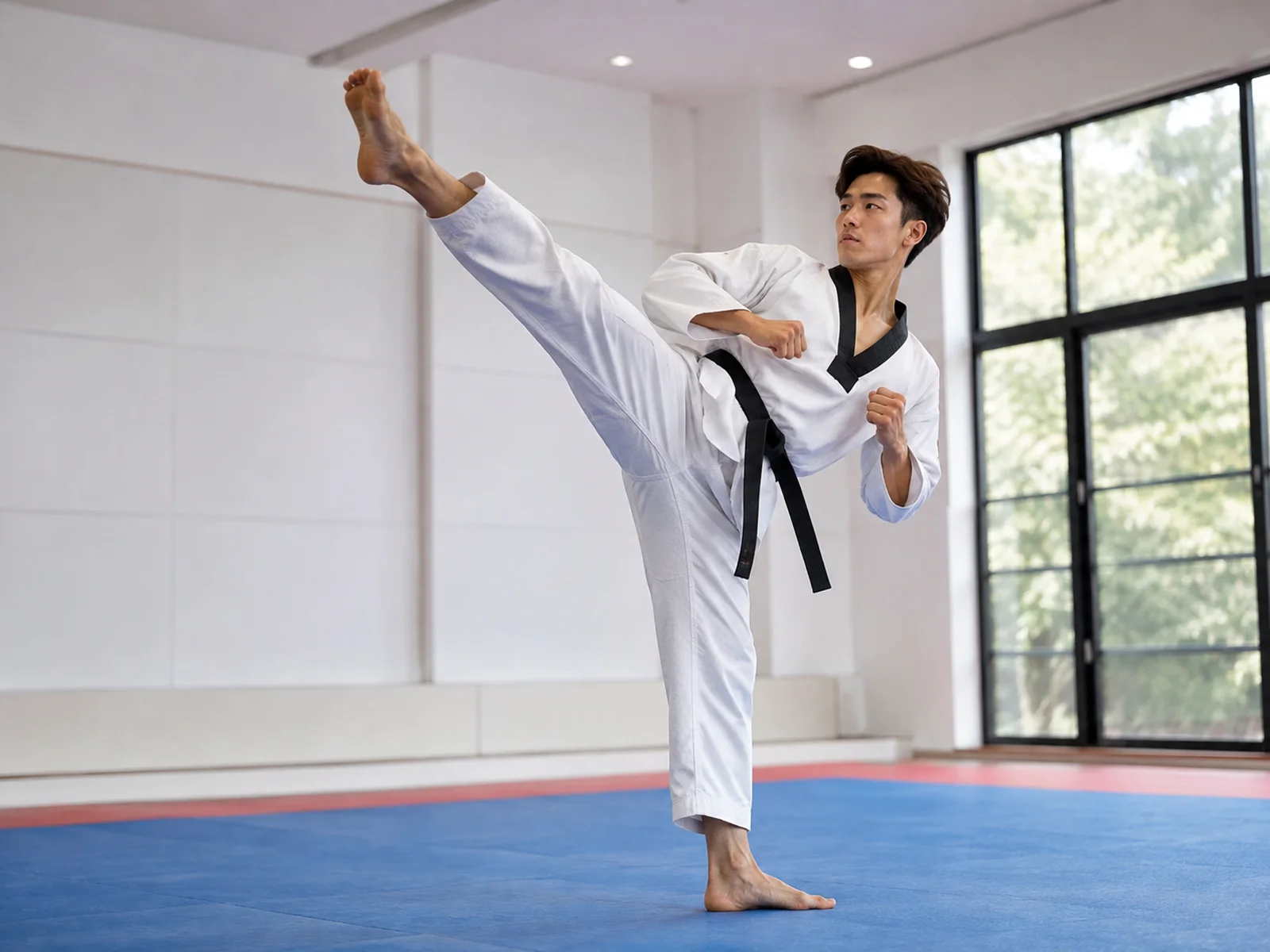 Pratique de taekwondo