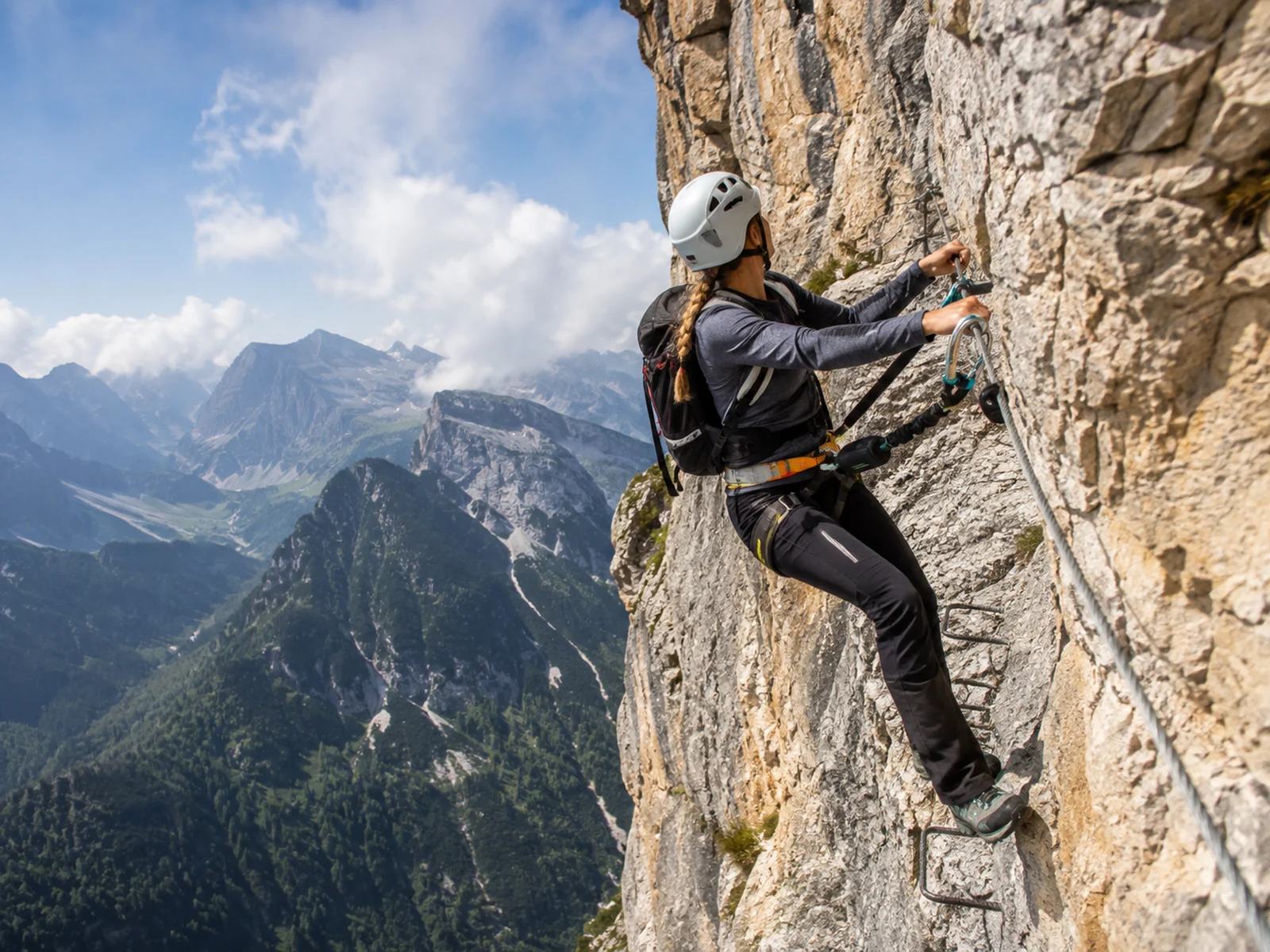 Pratique de via ferrata